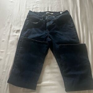 Women's Classic Dark Blue Boot Cut Jeans